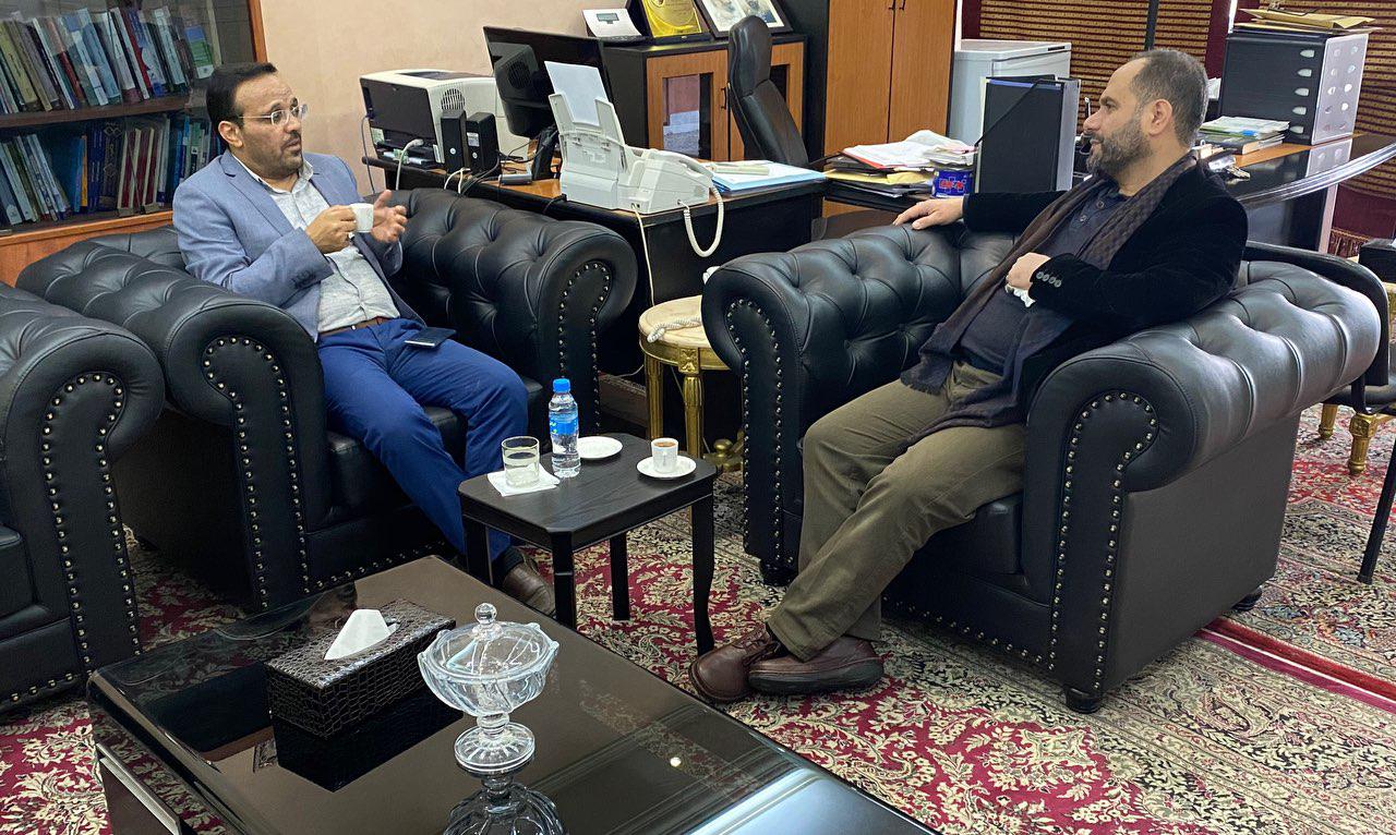 مدير البرامج السياسية في قناة المسيرة الاستاذ حميد رزق حل ضيفا على مركز باحث للدراسات