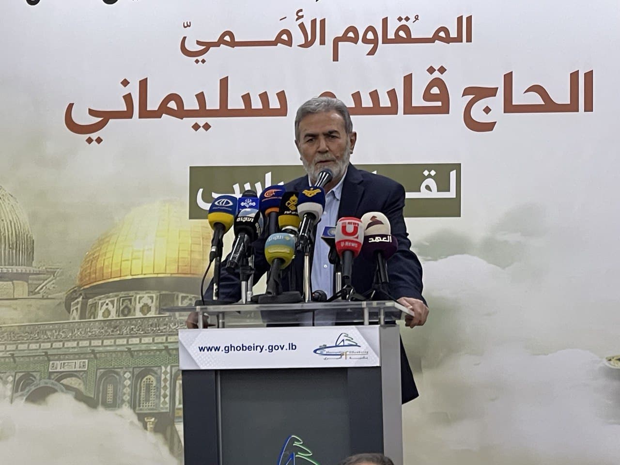 كلمة الامين العام لحركة الجهاد الاسلامي الاستاذ زياد نخالة في اللقاء السياسي الذي نظمه مركز باحث للدراسات ولجان العمل في المخيمات