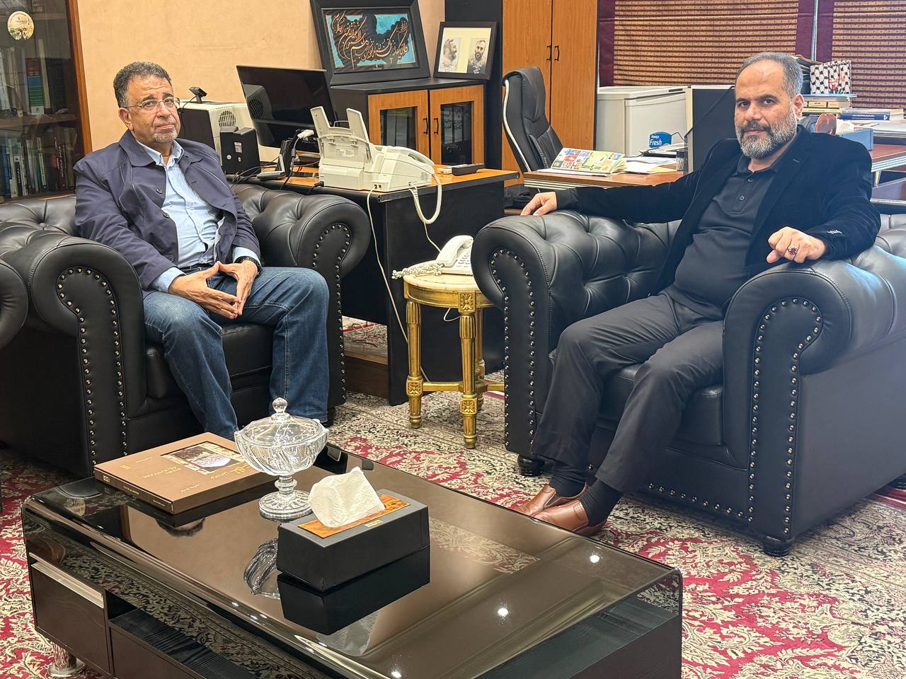 الاستاذ مروان عبد العال - عضو المكتب السياسي للجبهة الشعبية لتحرير فلسطين في لبنان حل ضيفا على مركز باحث للدراسات الفلسطينية والاستراتيج