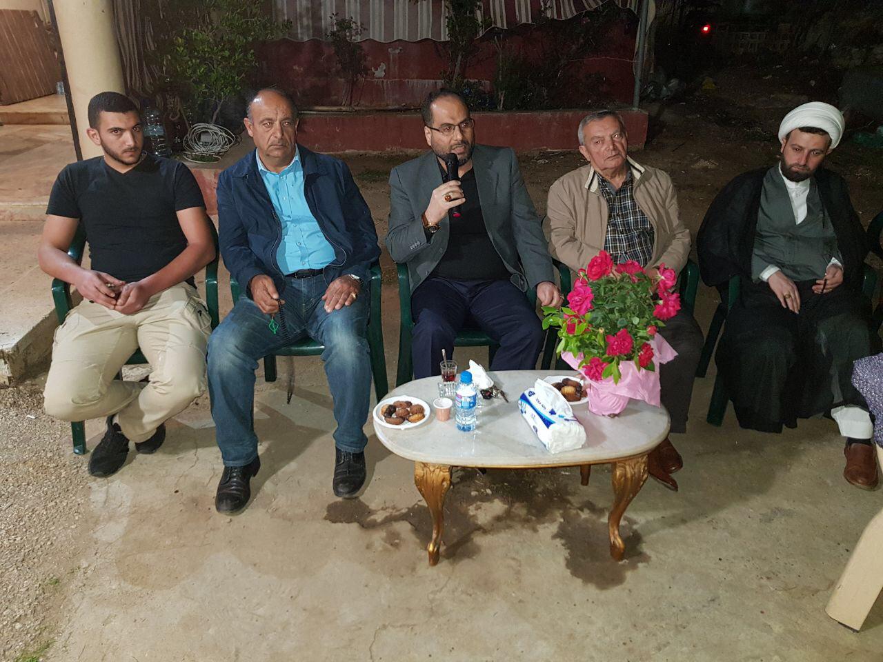 لسهرة السياسية مع رئيس مركز باحث للدراسات البروفيسور يوسف نصرالله في بلدة حانين
